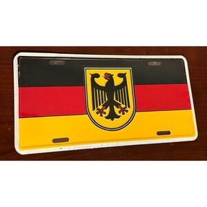 Germany Country Flag with‎ Eagle Metal Sign Aluminum License Plate New